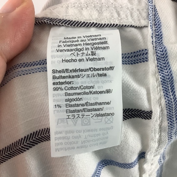 Madewell Slim Emmett Wide-Leg Crop Pants in Montpellier Stripe - Picture 4 of 7